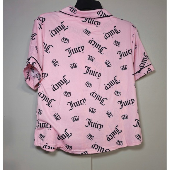 Pink Pajamas Juicy Couture Pajama Sleepwear Short Loungewear Size L NWT - Picture 4 of 10